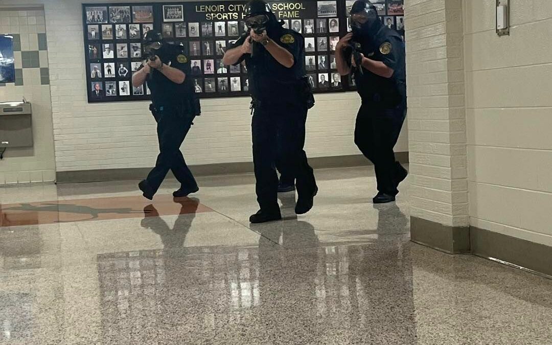 Local Law Enforcement Officer’s Join Up to Train and Prepare for Response Aimed at Protecting Students