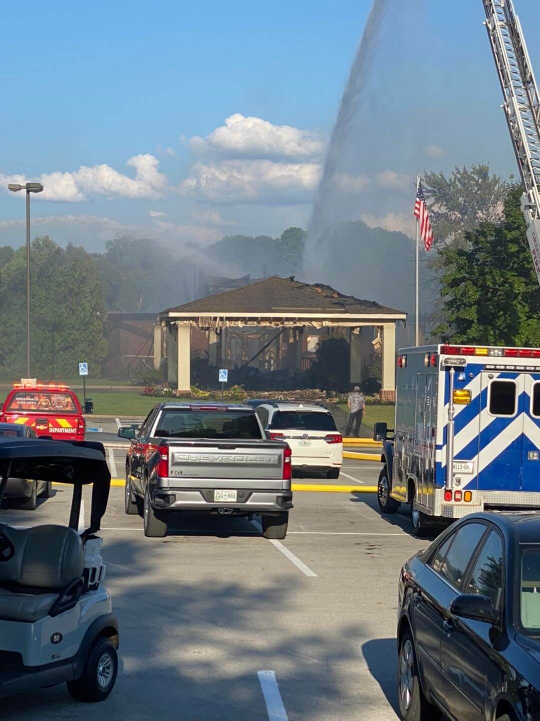 Tellico Village Fire - Loudon County Sheriff's Office Tellico Village Golf Club fire aftermath