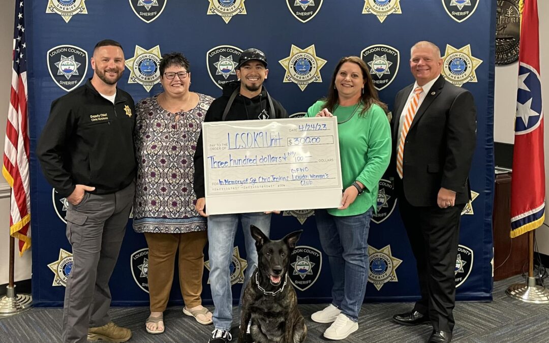 GFWC Loudon Woman’s Club Donates Money to K-9 Unit