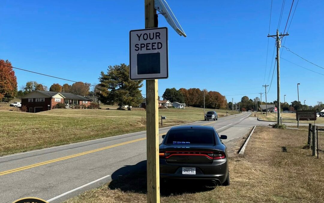 LCSO Installs New Radar Speed Signs in Downtown Greenback