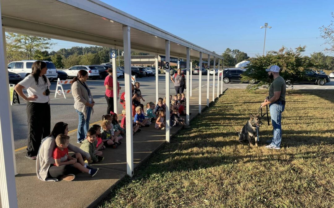 LCSO K-9s Participate in Eaton Elementary School Community Helpers Week