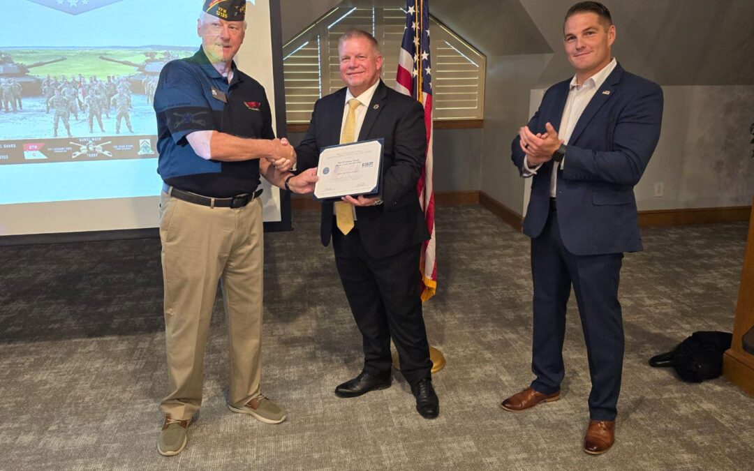 Sheriff Davis Receives ESGR Patriot Award From Department of Defense