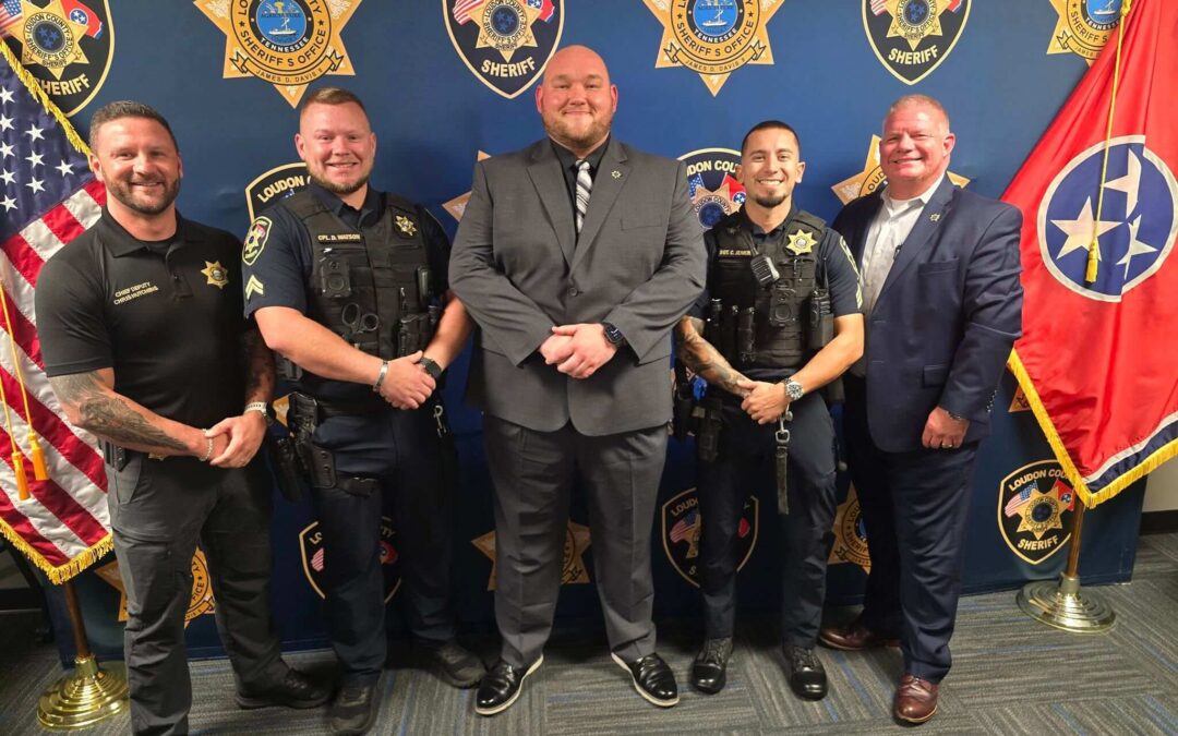 Corporal Dakota Watson, Sergeant Clay Jenkins, Deputy Chief Brandon Pesterfield